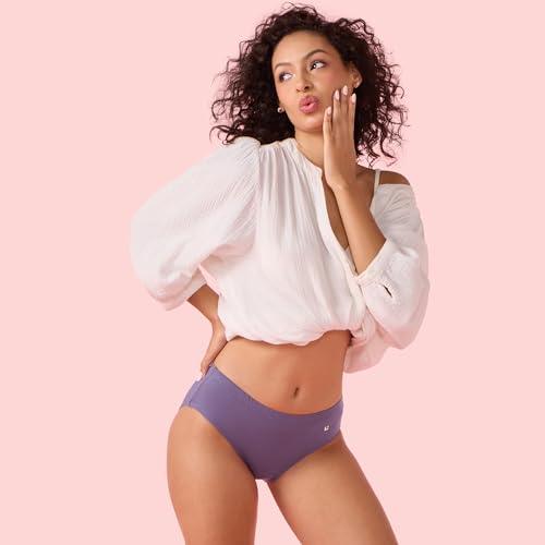 Enamor Chic Stretch Cotton, All Day Comfort, Mid Waist Hipster Panty for Women - Naturally Breathable, Antimicrobial with Stain Release, Inner Elastic, Full Coverage - CR17 - Image 2