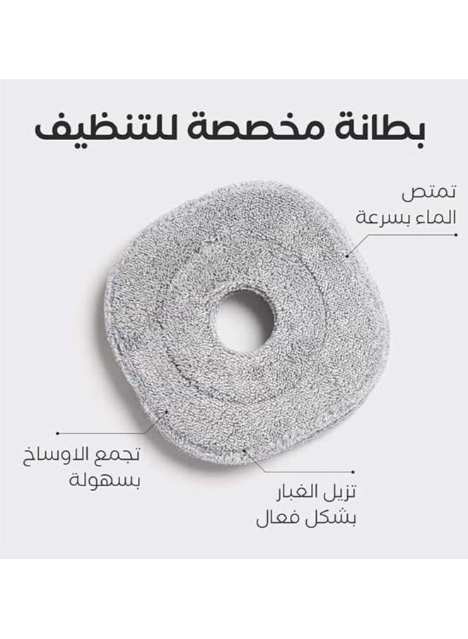 ريبال وسادة استبدال ممسحة الأرضيات ماجيك برو (سميكة) - عبوة قابلة للغسل من الألياف الدقيقة للتنظيف العميق - رأس ممسحة ماصة قابلة لإعادة الاستخدام متوافقة مع نظام ممسحة الأرضيات ماجيك برو من ريبال - Image 2