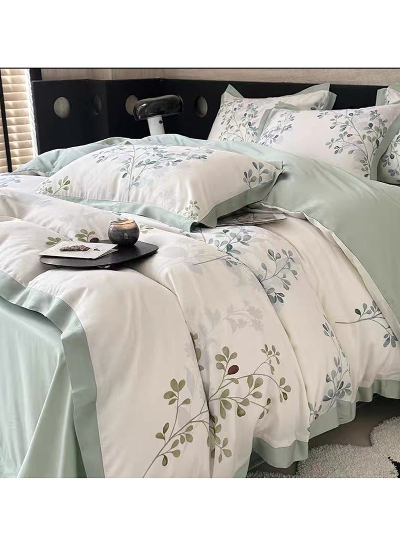 Duoduo home Light Luxury Tencel duvet cover set  , high quality king size ,with duvet cover 220*240cm set new model,4pcs set - Image 2