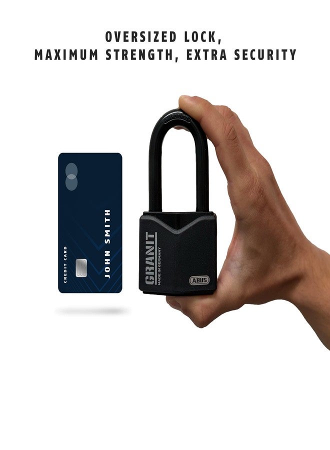 أباس قفل ABUS 37/55MB50 KA من سبائك الجرانيت بمفتاح متشابه (الرمز 5544653) مع قيد بطول 2 بوصة - Image 2