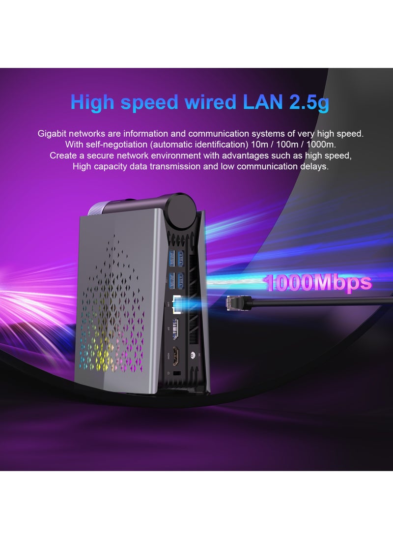 ACEMAGIC - Mini PC with AMD Ryzen9 6900HX(up to 4.9GHz) Processor, 32GB RAM 1TB SSD, 4K HDMI/4K DP2.0/Small PC, WiFi6/Bluetooth5.2 Business/Office/HTPC - Image 1