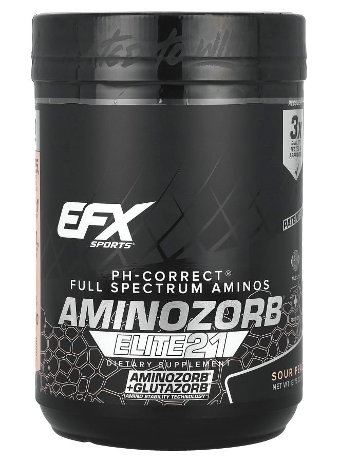 EFX SPORTS AminoZorb® Elite 21 Sour Peach 13.76 oz (390 g) - Image 1