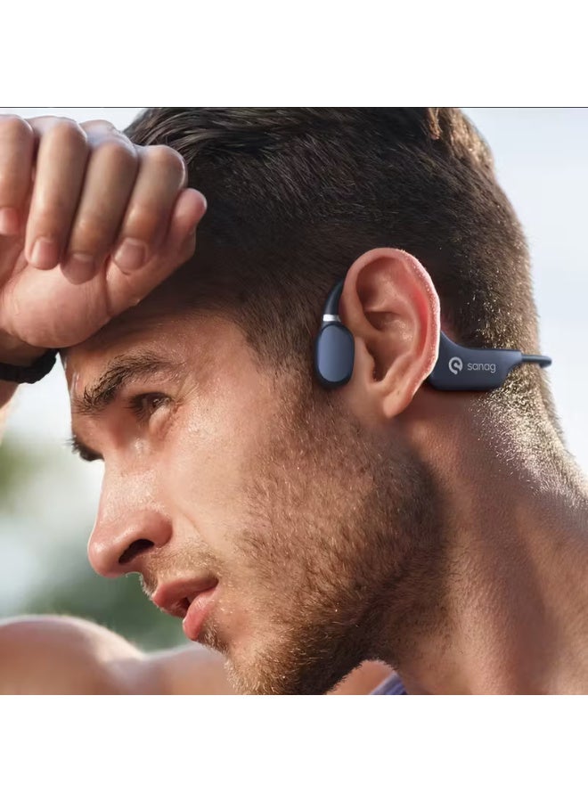 ساناج سماعات رأس Sanag A5X True Bone Conduction - أزرق - Image 5