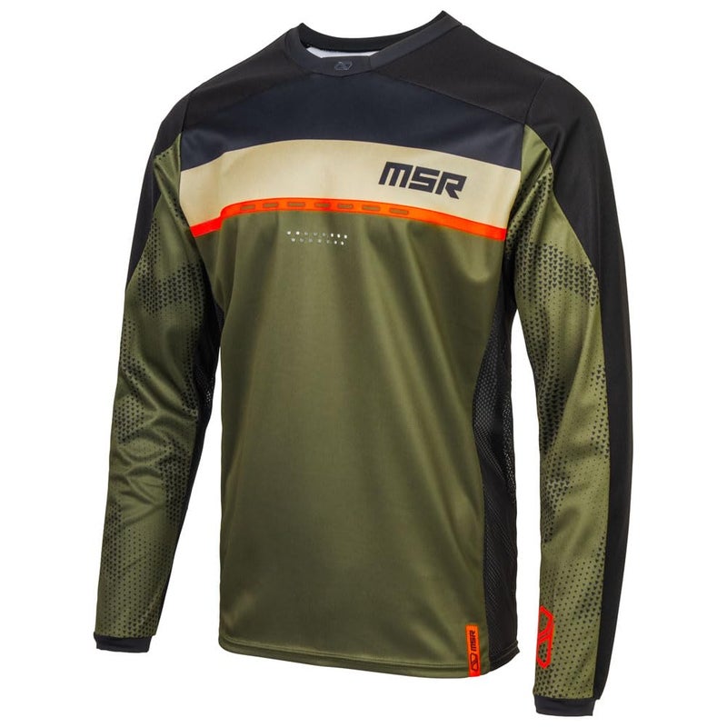 MSR Legend Dirt Bike Motocross MTB Offroad Jersey Medium Military Green - Image 1