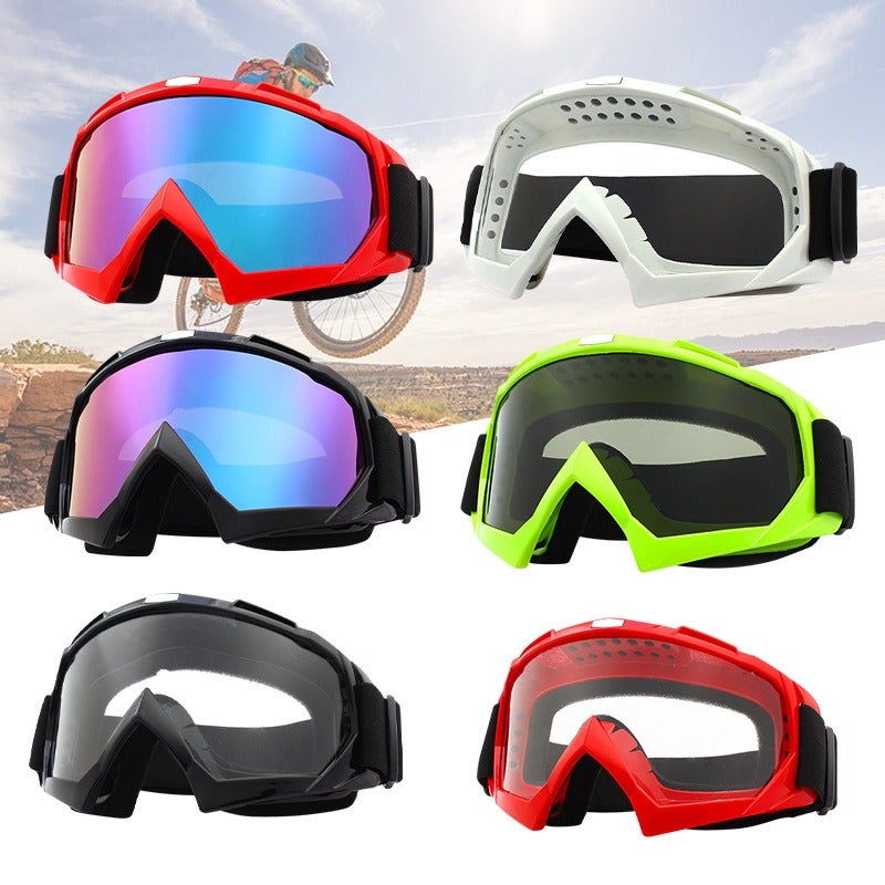 Qi Ta Off-Road Motorcycle Goggles Vintage Harley Riding Glasses for Outdoor Sports Skiing - Image 2