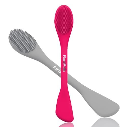 RamPula Silicone Facial Cleansing Brush Pores Cleaner,Remove Blackhead,Remove Acne,Face Massager,Applicator,Spatula,Mud Mask,DIY,Cream,Face Washing Clean,Body Lotion - Image 1