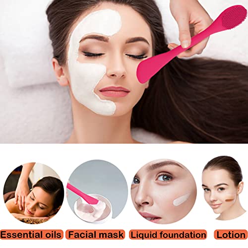 RamPula Silicone Facial Cleansing Brush Pores Cleaner,Remove Blackhead,Remove Acne,Face Massager,Applicator,Spatula,Mud Mask,DIY,Cream,Face Washing Clean,Body Lotion - Image 4