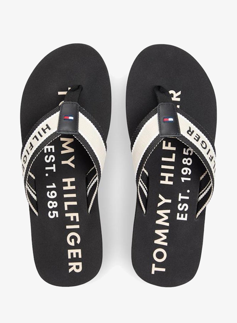 TOMMY HILFIGER Webbing Strap Logo Flip-Flops - Image 5