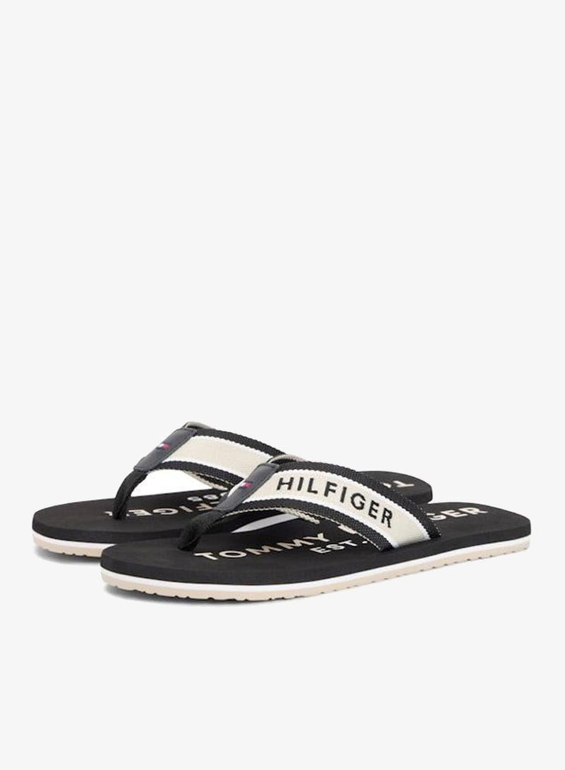 TOMMY HILFIGER Webbing Strap Logo Flip-Flops - Image 4