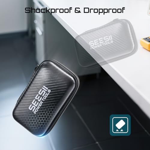 Seesii 4 Inch Protective Case for NanoVNA-H4 & TinySA Ultra: EVA Hard Shell Storage Pouch with Custom Foam for Antenna/Spectrum Analyzer, Waterproof Shockproof Design with Carry Strap - Image 4