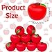 Baaxxango 24 Pieces of Fruit Stress Ball ToysRed Fruit Stress Relief BallsFruit Fidget Stress Balls for School Carnival Reward Party Favor Supplies Back to School Decor - Image 4