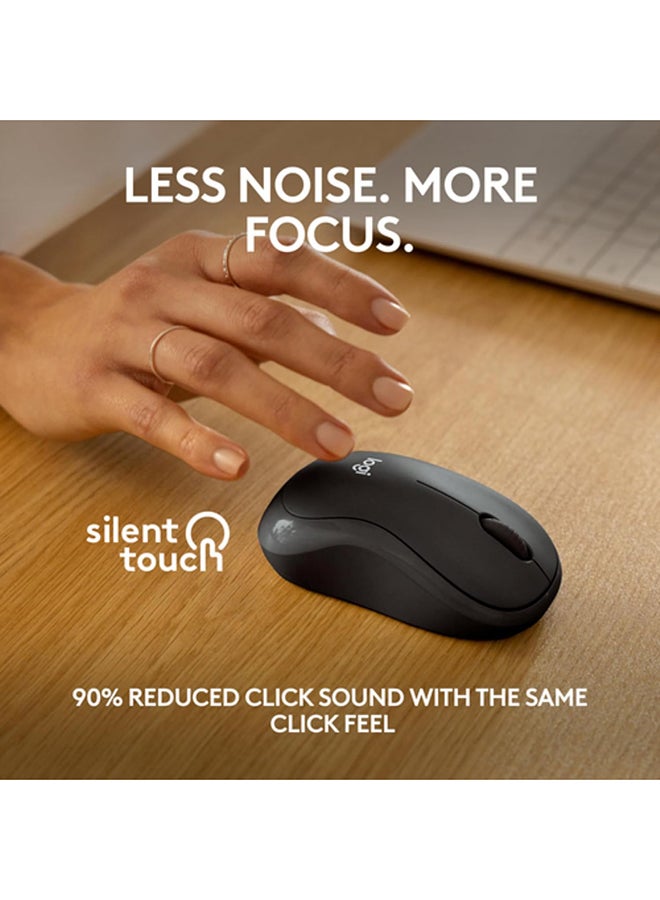 Logitech M241 Silent Bluetooth Mouse, Wireless, Compact, Portable, Smooth Tracking, 18-Month Battery, for Windows, macOS, ChromeOS, Compatible with PC, Mac, Laptop, Tablets Graphite - Image 3