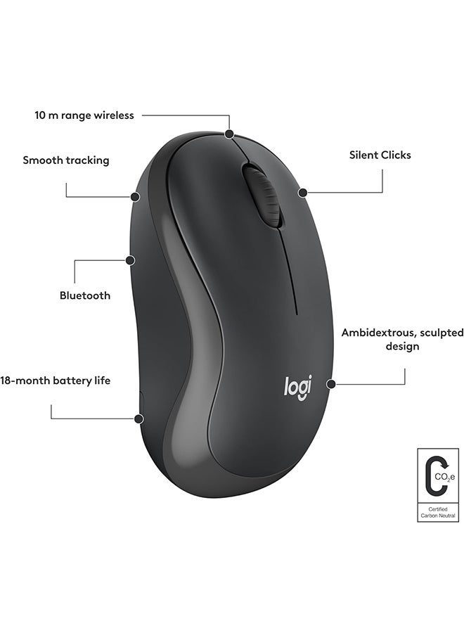 Logitech M241 Silent Bluetooth Mouse, Wireless, Compact, Portable, Smooth Tracking, 18-Month Battery, for Windows, macOS, ChromeOS, Compatible with PC, Mac, Laptop, Tablets Graphite - Image 4