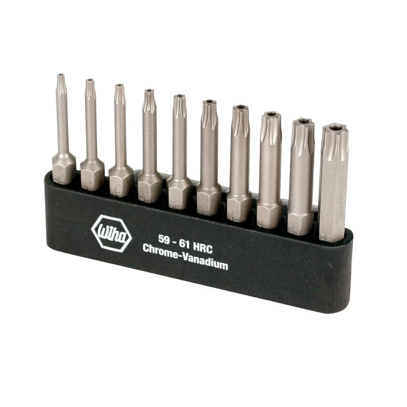Wiha WIHA 74985 Torx Power Bit Set Includes T6T30 with Holder 10Piece  - Image 1