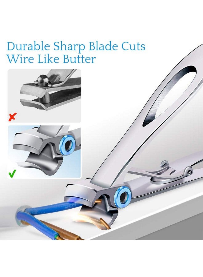 Pretty Diva Nail Clippers For Thick Nails Pretty Diva Wide Jaw Opening Oversized Nail Clippers Stainless Steel Heavy Duty Extra Large Toenail Clippers For Seniors Elderly - Image 3