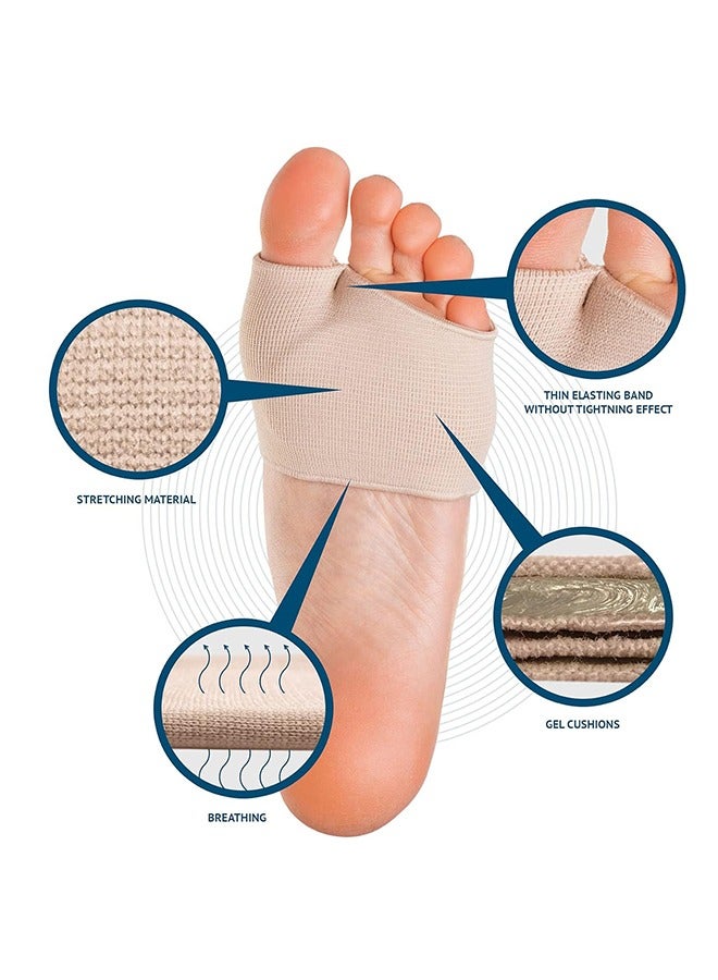 2-Piece Metatarsal Gel Sleeves Forefoot Cushion Pads Set - Image 2