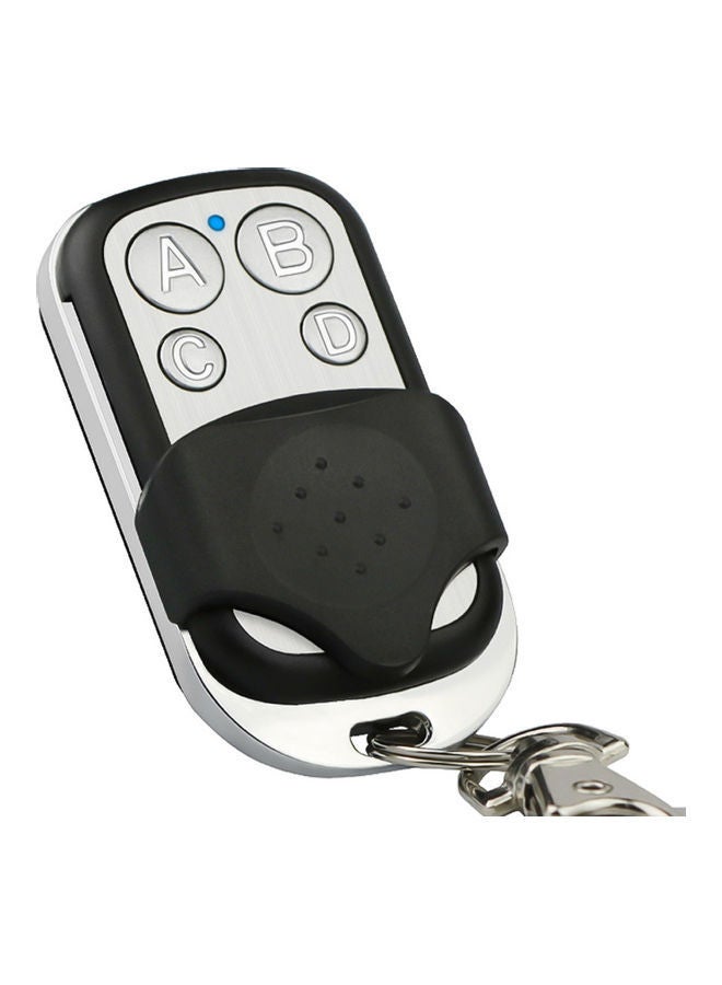 NIBEMINENT Garage Duplicator Remote Control Key Fob with Cover Protection Silver/Black - Image 1