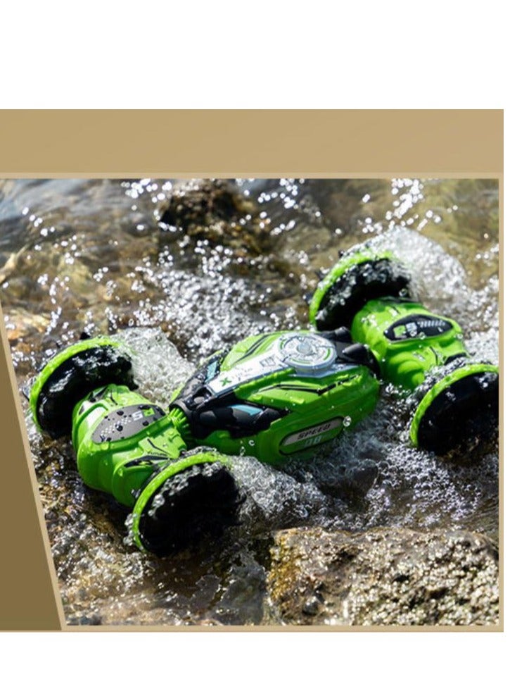JJRIC Remote Control Amphibious Twisted Car for Children, Four wheel Drive, Gesture Sensing, Double sided Special Effects RC Remote Control Car  - Image 5