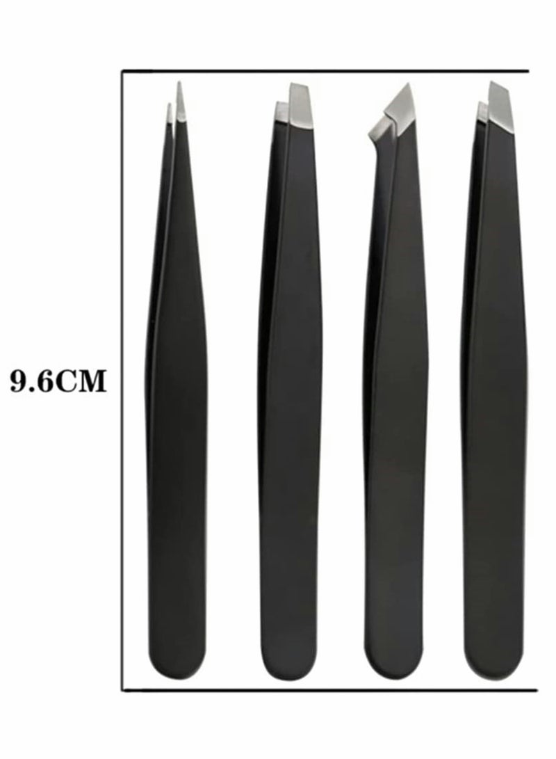 4 Piece Precision Tweezer Set for Eyebrow and Facial Hair Removal Ideal Gift for Beauty Enthusiasts Smooth and Accurate - Image 4