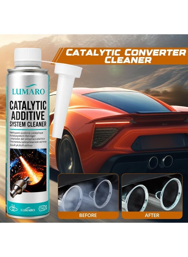 LUMARO Catalytic Additive System Cleaner 450ml, Fuel System & Catalytic Converter Cleaner, Removes Carbon Deposits, Improves Engine Performance, Enhances Fuel Efficiency, Reduces Emissions, Petrol Engine Treatment - Image 3