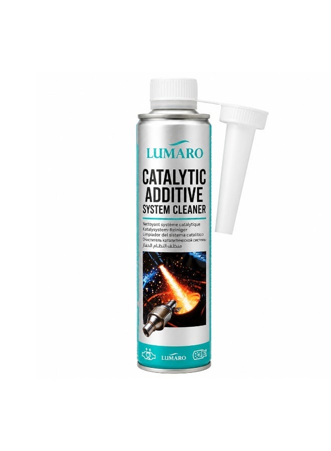 LUMARO Catalytic Additive System Cleaner 450ml, Fuel System & Catalytic Converter Cleaner, Removes Carbon Deposits, Improves Engine Performance, Enhances Fuel Efficiency, Reduces Emissions, Petrol Engine Treatment - Image 1