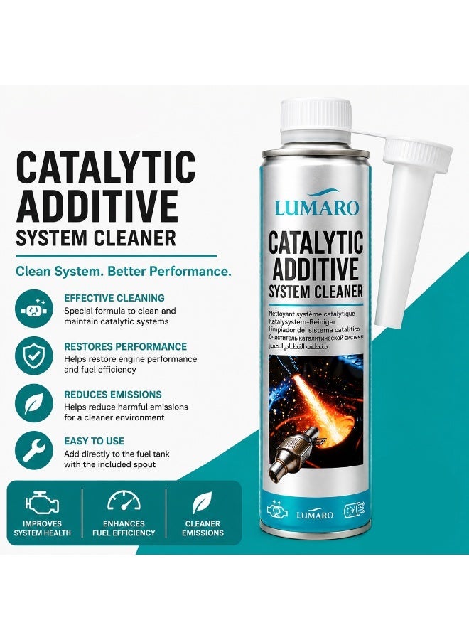 LUMARO Catalytic Additive System Cleaner 450ml, Fuel System & Catalytic Converter Cleaner, Removes Carbon Deposits, Improves Engine Performance, Enhances Fuel Efficiency, Reduces Emissions, Petrol Engine Treatment - Image 4