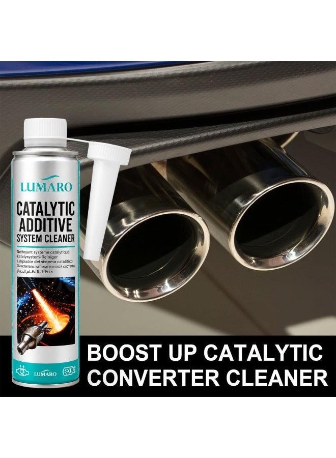 LUMARO Catalytic Additive System Cleaner 450ml, Fuel System & Catalytic Converter Cleaner, Removes Carbon Deposits, Improves Engine Performance, Enhances Fuel Efficiency, Reduces Emissions, Petrol Engine Treatment - Image 2