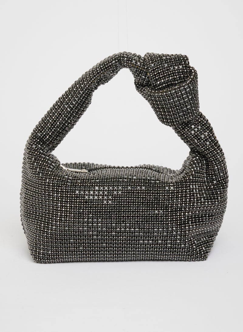 French Connection Knot Diamante Bag - Image 1
