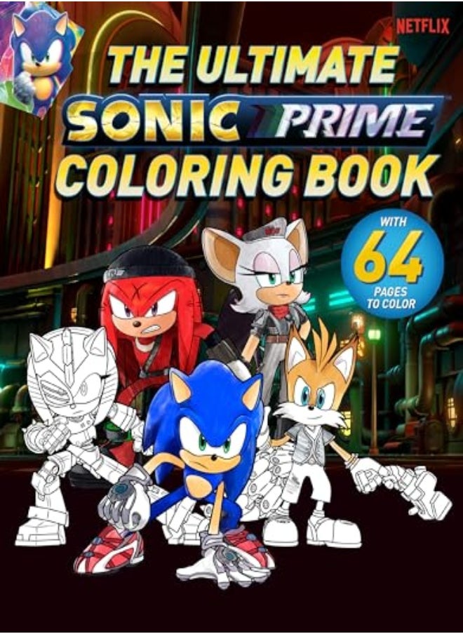 ULT SONIC PRIME COLORING BOOK 