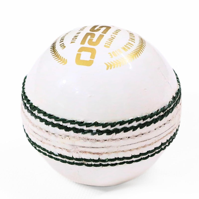 KHELSPACE KS-20 Leather White Cricket Ball | Hand-Stitched | Professional Grade | Ideal for Day/Night Matches, Practice & Tournaments (1) - Image 5