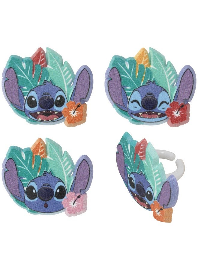 DecoPac DecoPac Disney's Stitch 'Ohana Cupcake Rings, 24 Lilo & Stitch Cupcake Decorations For Birthday Parties & Celebrations, Food Safe Cake Toppers - 24 Pack  - Image 5