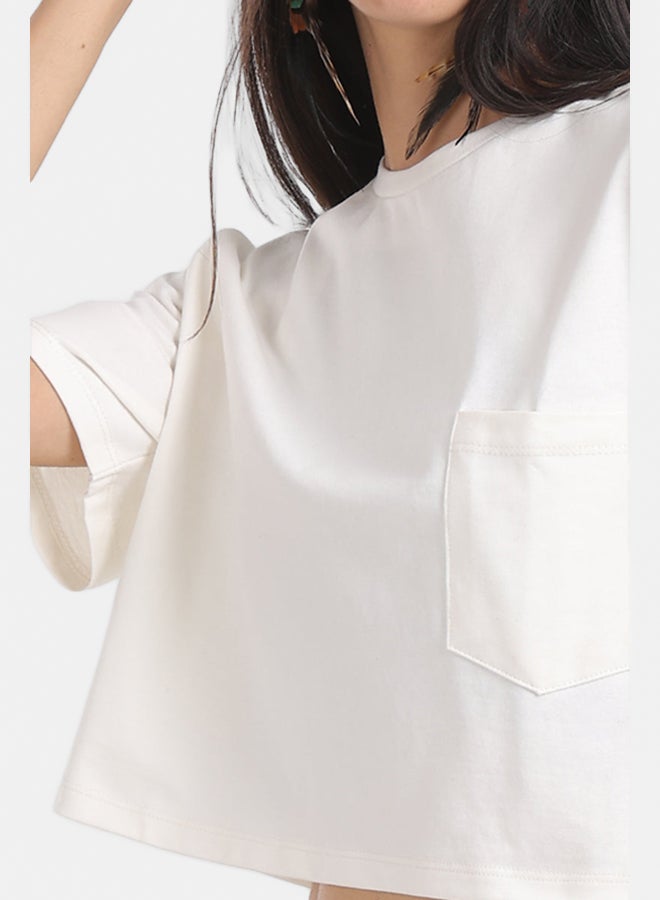 Carina Relaxed Fit Cropped T-Shirt - Image 4