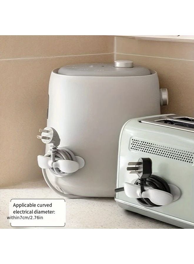 Black Kitchen Appliance Cable Organizer Space Saving Wall Hook For Air Fryer Coffee Maker - Image 5