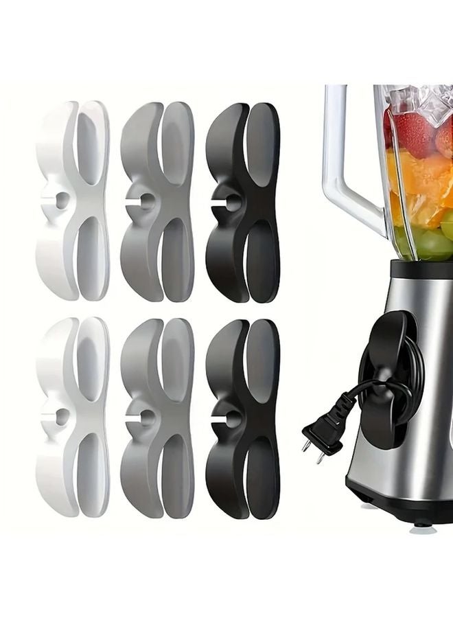 Black Kitchen Appliance Cable Organizer Space Saving Wall Hook For Air Fryer Coffee Maker - Image 2