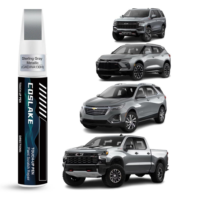 COSLAKE Car Touch Up PaintSterling Gray MetallicGXDWA130H for Chevrolet Car Paint Scratch Repair Kit Quick Easy Solution to Repair 2 in 1 Scratch Remover Pen with ColorMatched - Image 3
