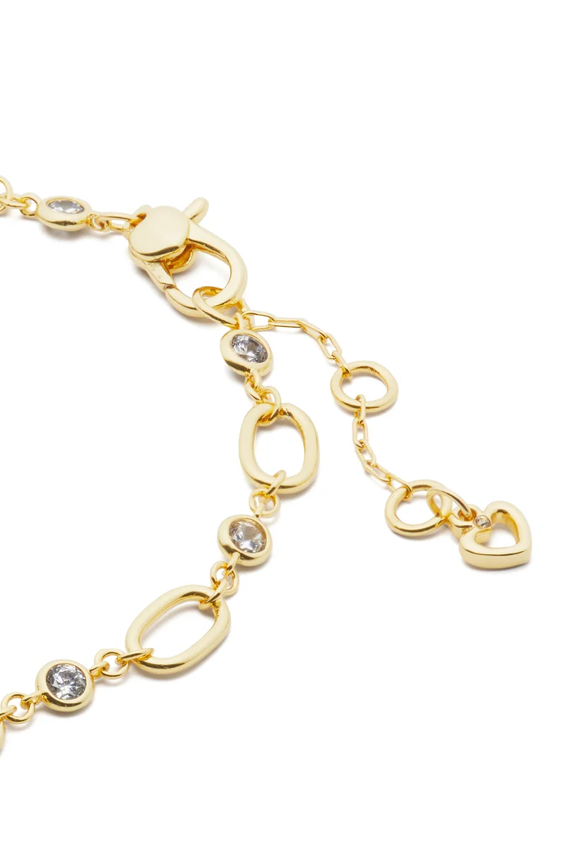 Kate Spade One In A Million Chain & Crystal Line Bracelet