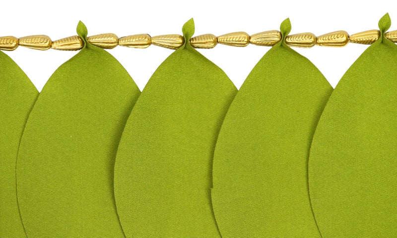 Daedal crafters Green Leaf Toran for Main Door Entrance, Reusable Thoran for Mandir & Living Room Décor, Bandarwal for Festival Decoration, Flower Hanging for Home & Office Décor (42x6 inch) - Image 5