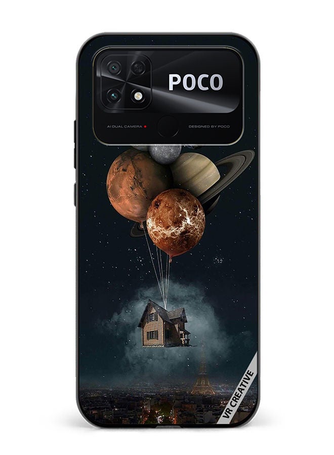 VR CREATIVE Protective Case Cover For Xiaomi Poco C40 Galaxy Design Multicolour - Image 1