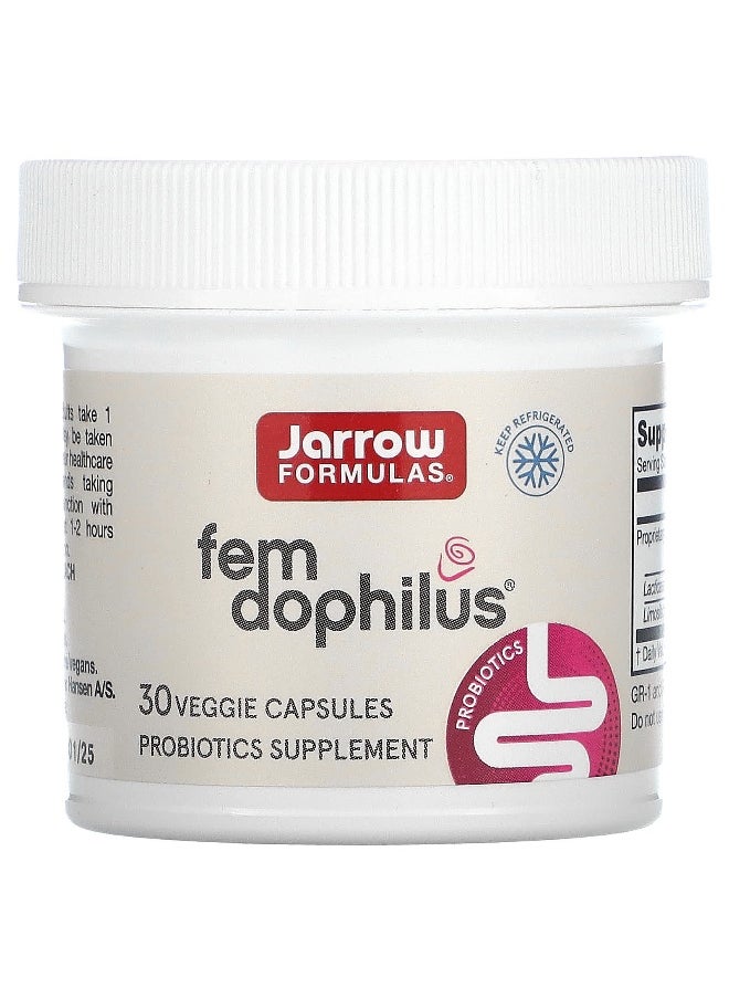 jarrow formulas - Jarrow Formulas, Vegan Fem Dophilus, 5 Billion CFU, 30 Veggie Capsules - Image 1