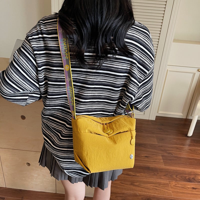 Youzuo Women's Premium Waterproof Colour-Block Fabric Crossbody Bag 2025 for Casual Commute - Image 3