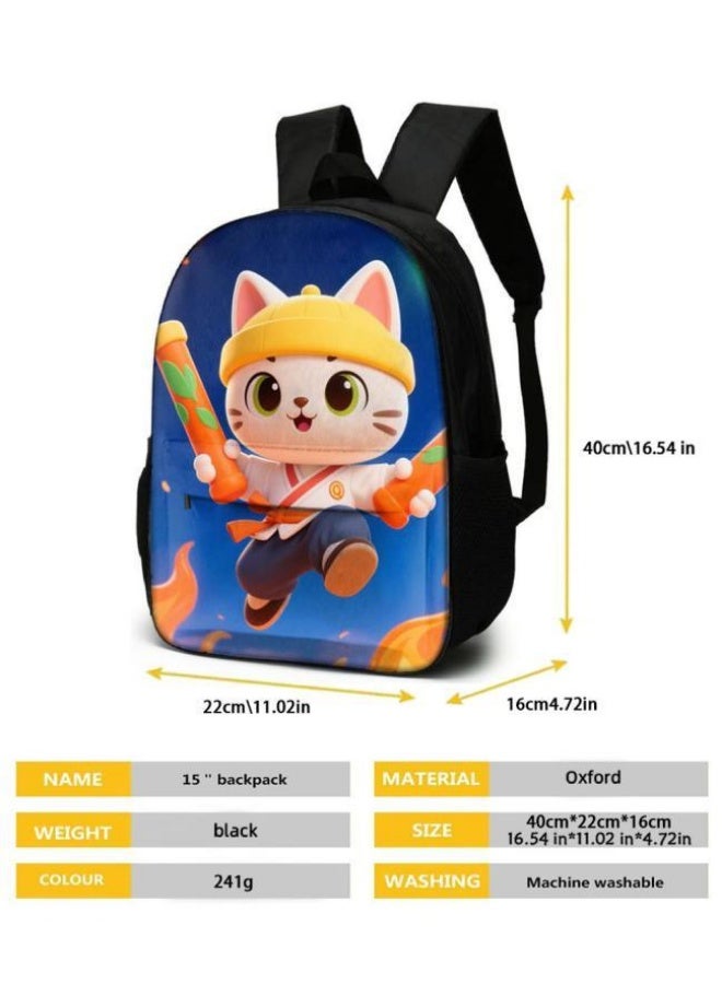 Bright Li Fire Unlock the new fashion of childish fun! Three-piece set of bags, cartoon elements for children and teenagers (students, children, friends' outings, mountain climbing, schooling, etc. can be used) - 64 - Image 5