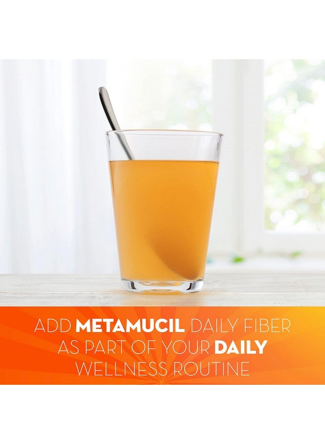 Metamucil Daily Psyllium Husk Powder Supplement Sugarfree Powder 4In1 Fiber For Digestive Health Orange Flavored Drink 180 Teaspoons - Image 4