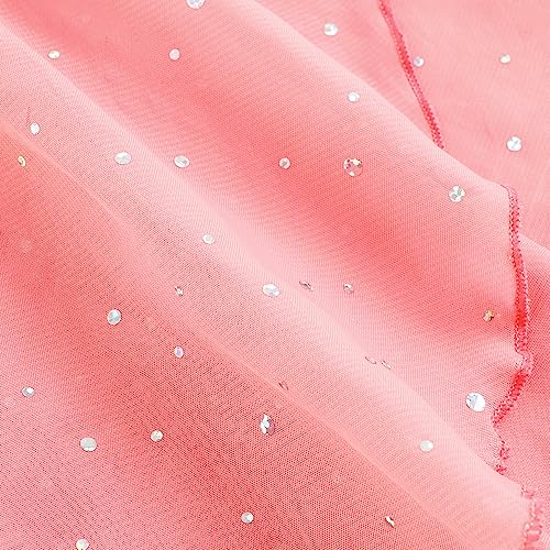 EQSJIU Girls Ruffle Sleeve Ballet Dance Dress Tutu Skirted Leotard Hot Pink Leotard for Girls Dance 4t 5t 4-5t - Image 5