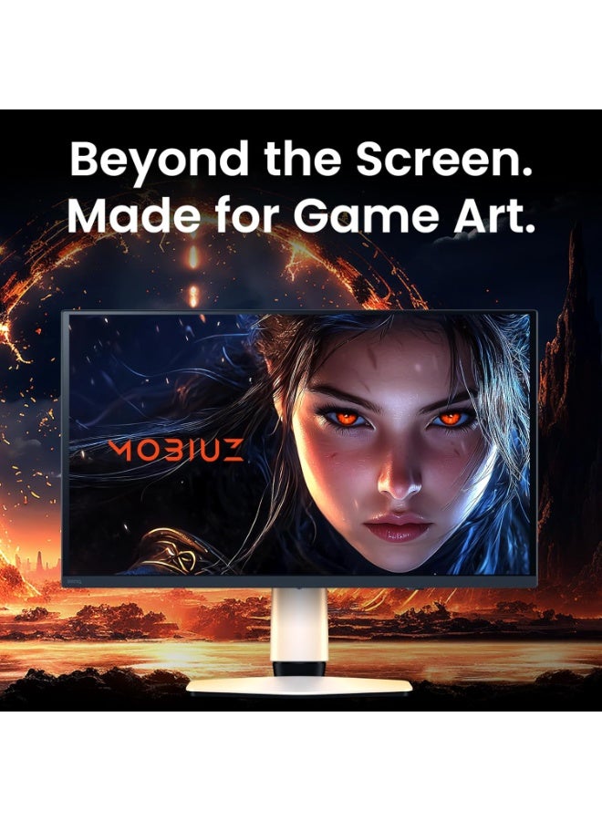 بين كيو شاشة الألعاب BenQ EX271UZ 27 بوصة 4K OLED 240Hz USB-C (90W) MOBIUZ الجيل الرابع QD-OLED 0.03 مللي ثانية، 166 بكسل لكل بوصة، eARC، لون طيفي، مركز USB وKVM، نقل الألوان، المملكة العربية السعودية - ضمان 3 سنوات - Image 4