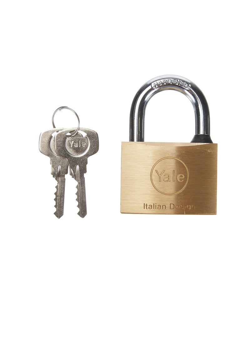 Yale Padlock Brass 60Mm 110 Series, 15-0110-6032-00-0201 Yale - Image 1