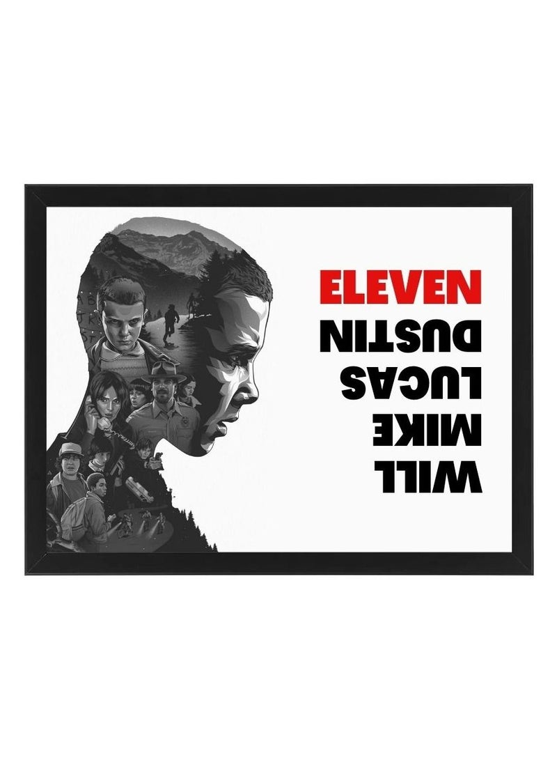 RKN ملصق فني لجدران ستراينجر ثينغز بإطار 30x40 سم - Image 2