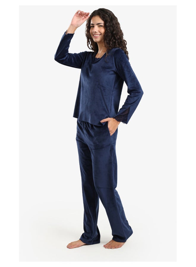 Carina Soft Velvet pajama Set - Image 2