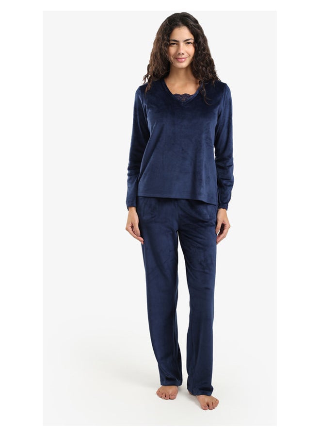 Carina Soft Velvet pajama Set - Image 1