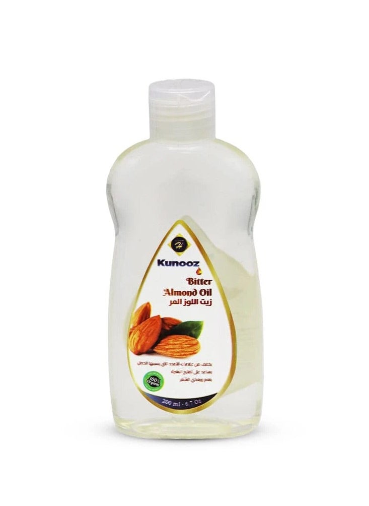 Kunooz H Pure Bitter Almond Oil from Kunuz H - Lightens and evens skin tone with a 100% natural formula that provides you with superior care and deep hydration 200 ml  - Image 1