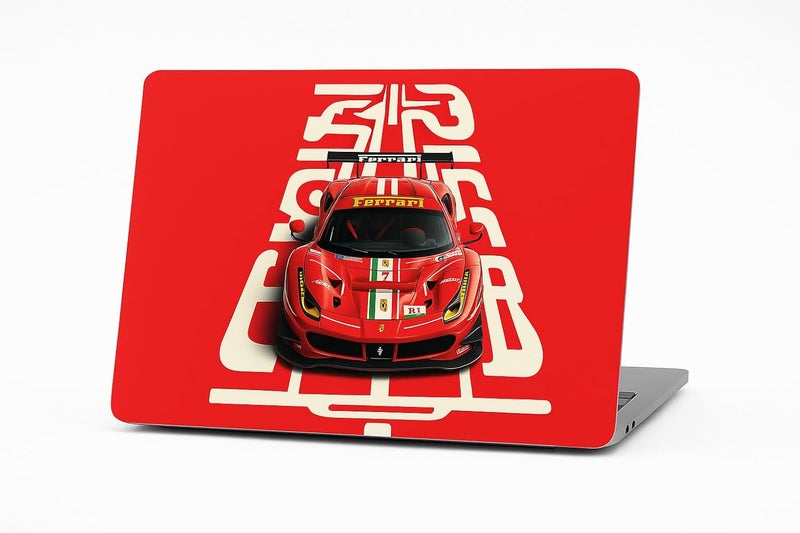 TYUSO Full Body Laptop Skins Sticker Laminated HD Quality Vinyl fits Upto 15.6 inches Waterproof, Fade-Resistant, Easy to Apply & Remove (Pack of 01) (Rd) - Image 1